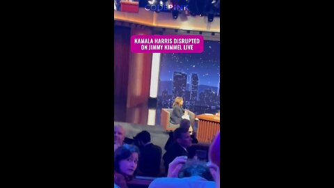 Kamala Harris gets heckled on Jimmy Kimmel 😂