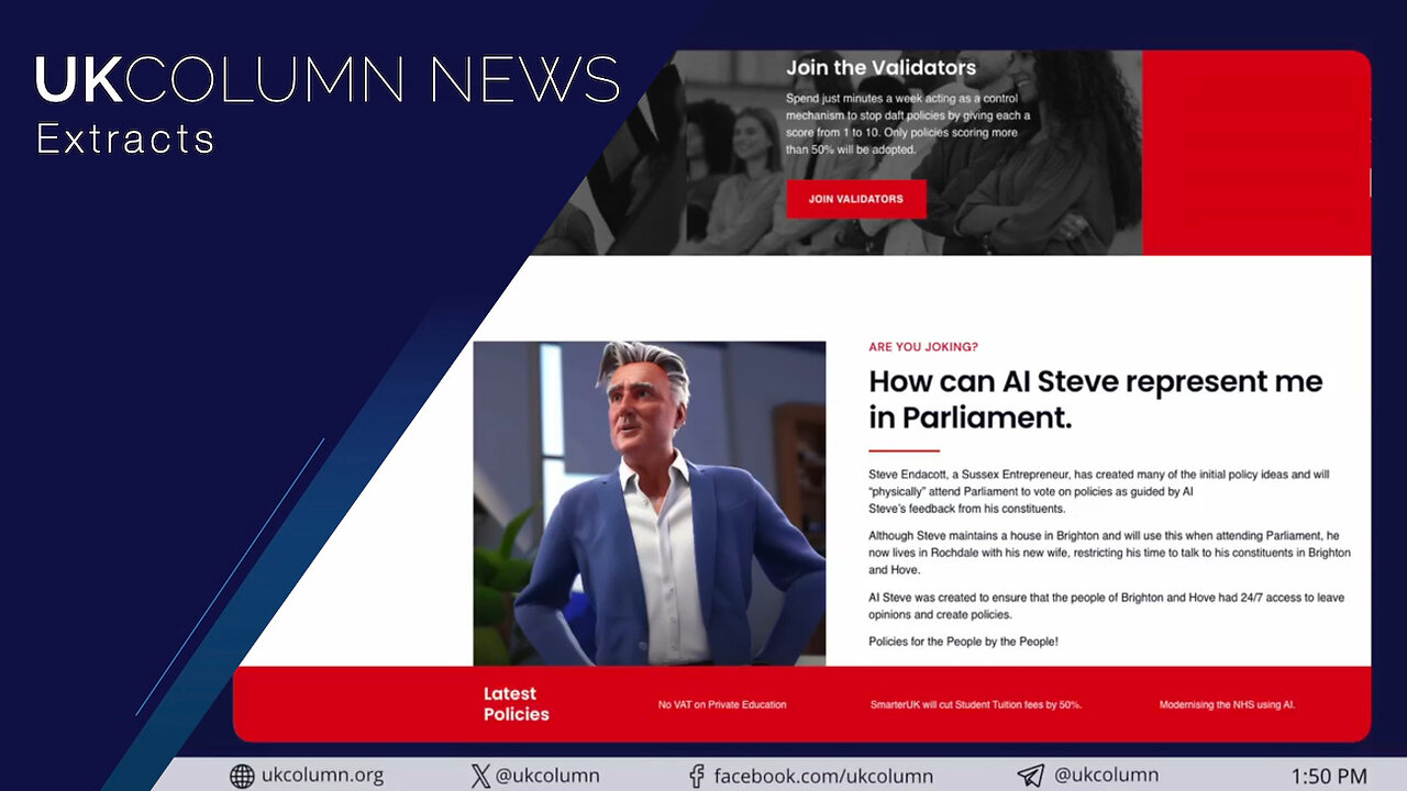 AI Steve—An Independent Candidate Chatbot In Brighton? - UK Column News