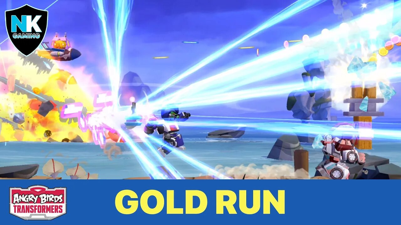 Angry Birds Transformers 2.0 - Gold Run Featuring Breakdown & Specialist Ratchet