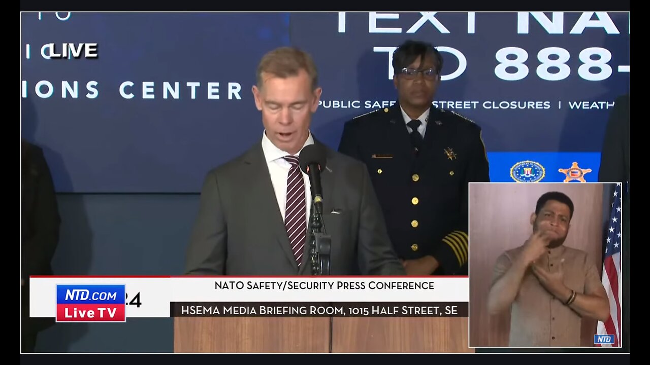 U.S. Secret Service News Conference on NATO Summit in Washington, D.C.