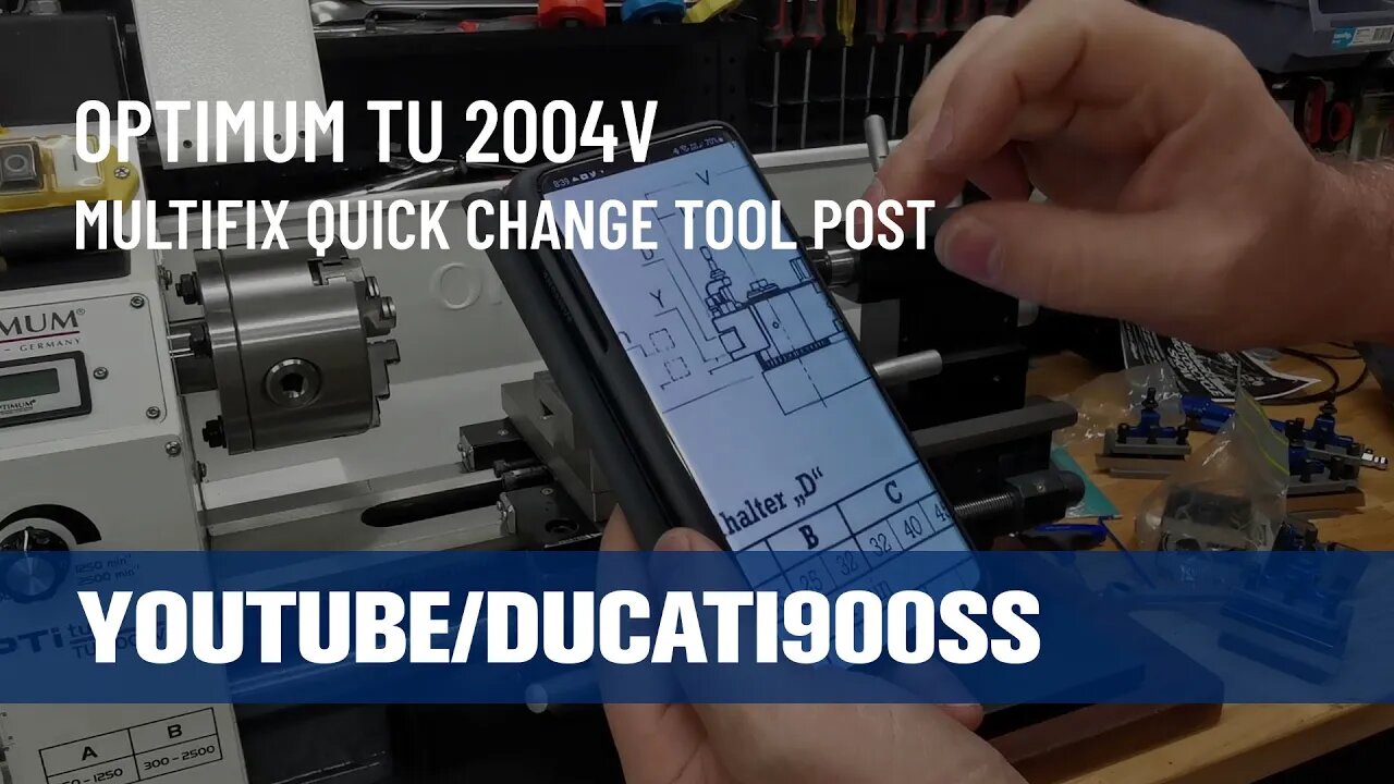 Multifix Quick Change Tool Post Purchasing - Optimum TU 2004v