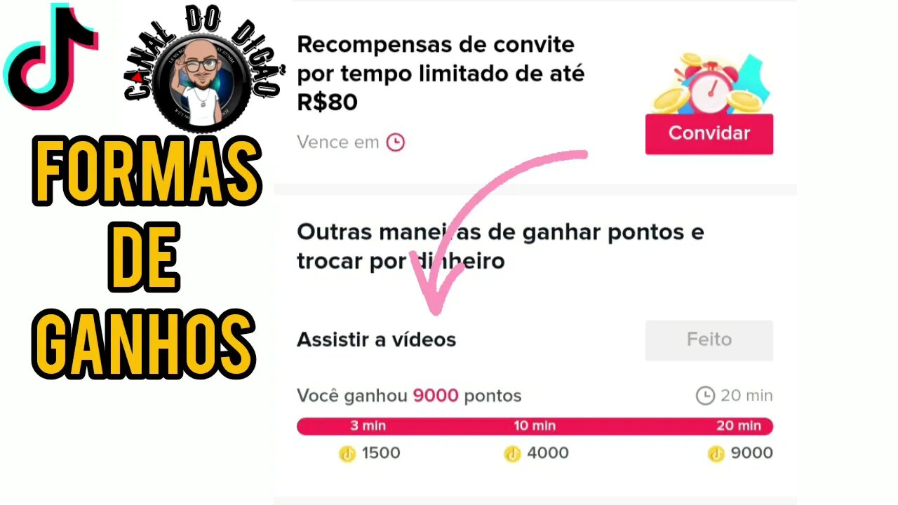 Ganhe dinheiro assistindo vídeos e indicando amigos.