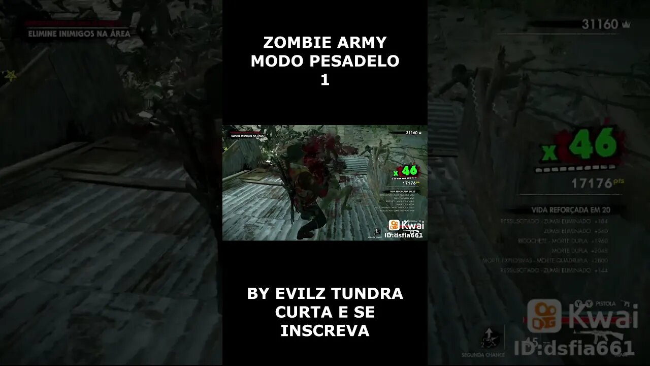 ZOMBIE ARMY MODO PESADELO 1 #shorts