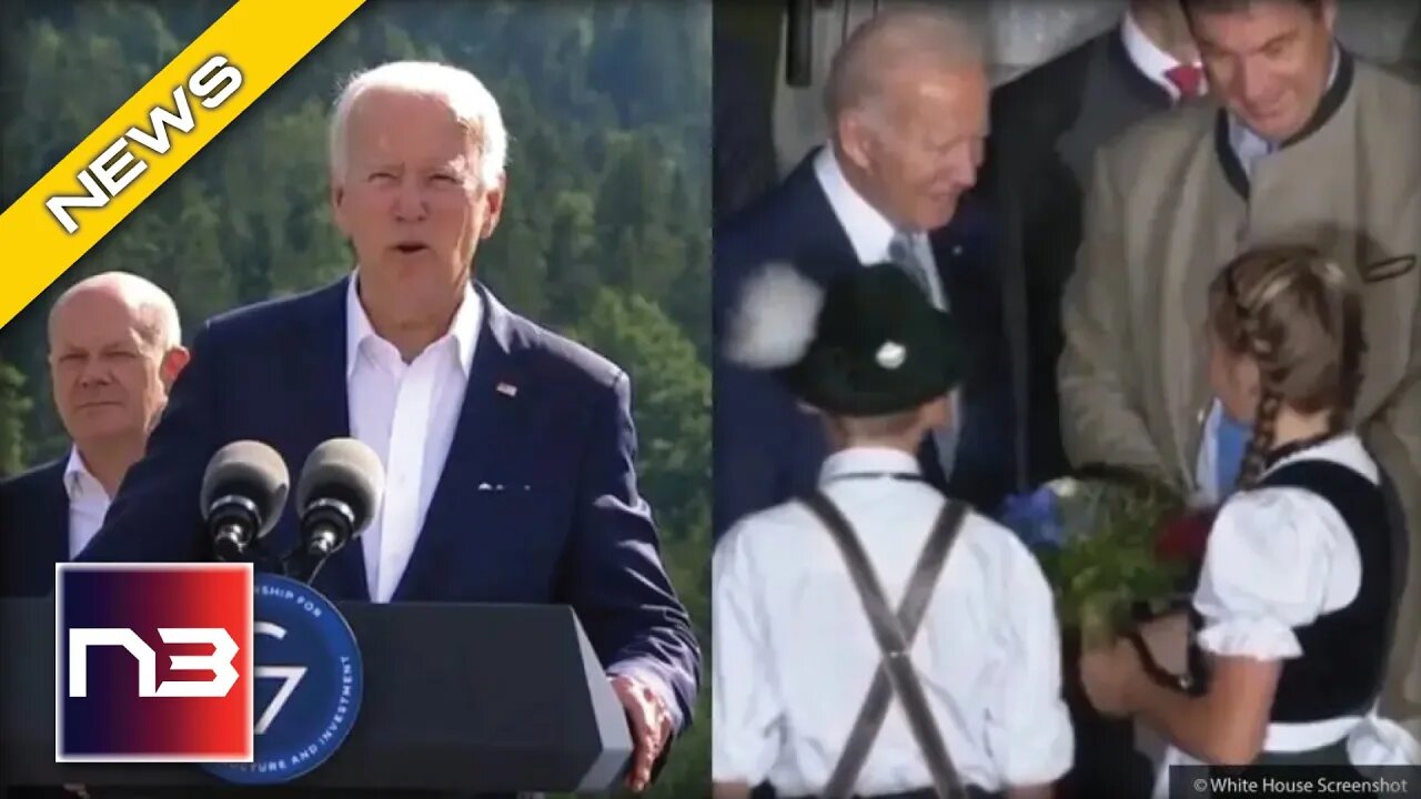 Joe Biden Seen Doing Something WEIRD With His Mouth In Speech In Germany
