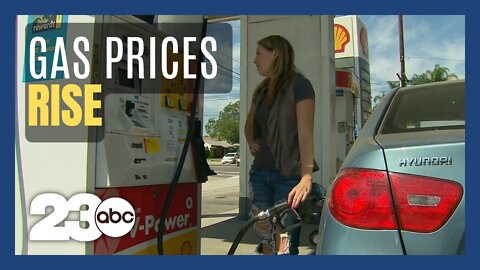 Gas prices rising again in California