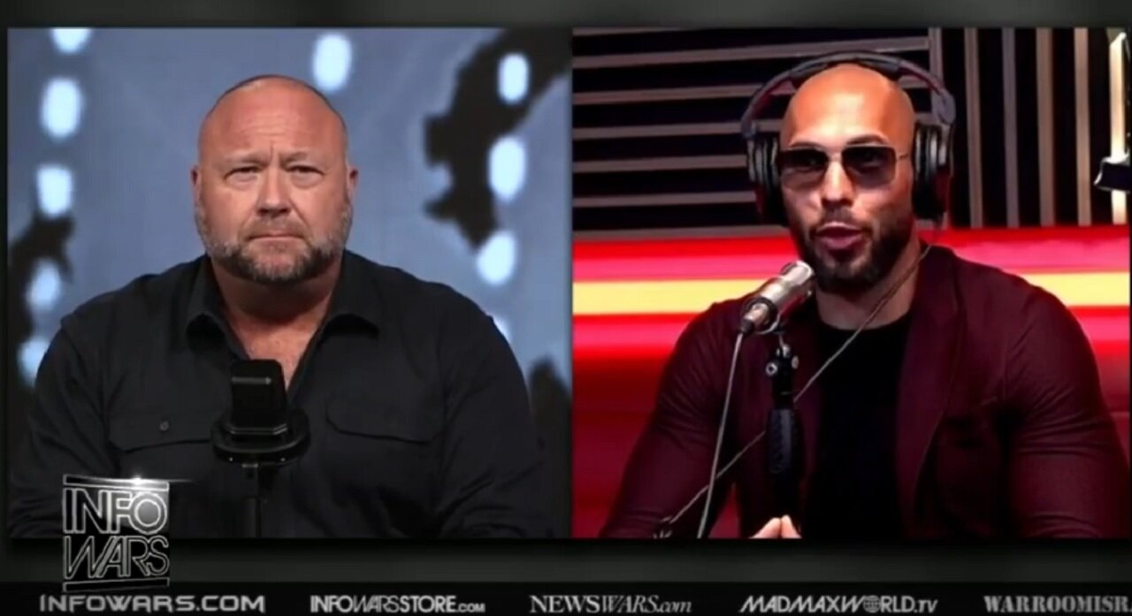 Alex Jones and Andrew Tate FULL Interview.