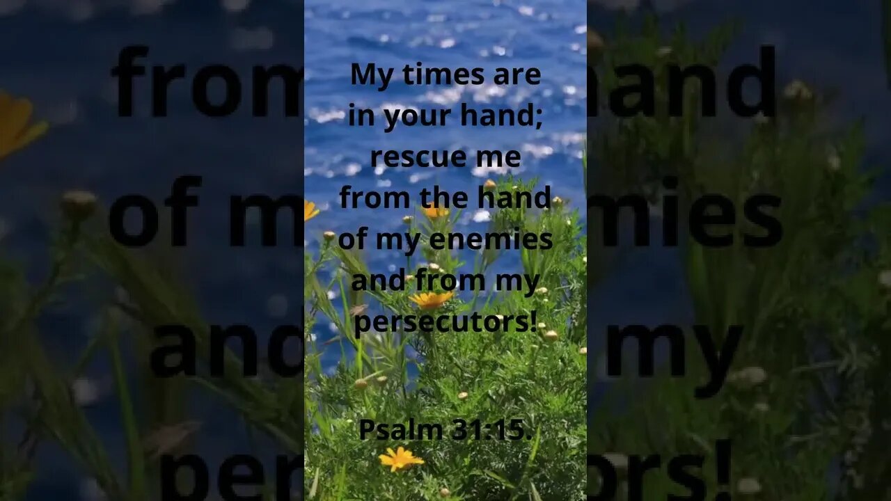 RESCUE ME FROM MY PERSECUTORS! | MEMORIZE HIS VERSES TODAY | Psalm 31:15