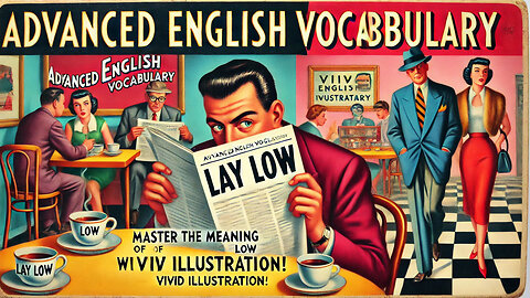 Vocabulary and Pronunciation "LAY LOW" Advanced English