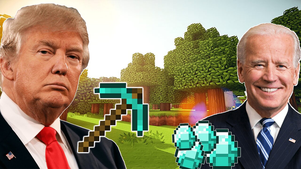 Presidents playing MINECRAFT meme (OBAMA TRUMP BIDEN) *AI voice* #meme #memes #minecraft