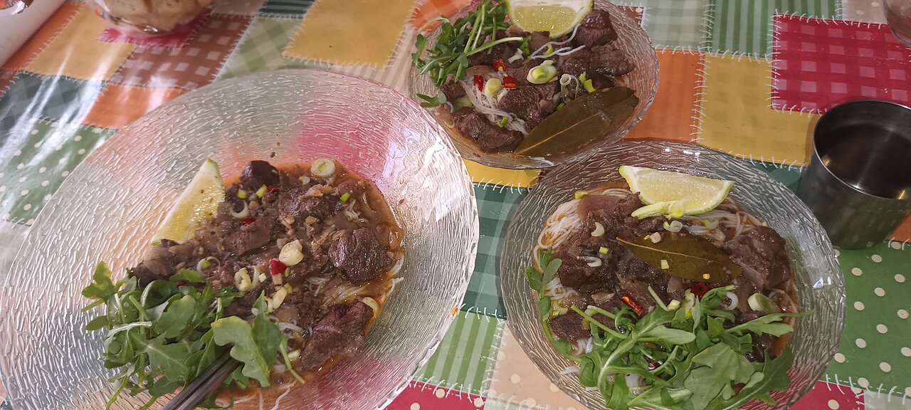 PHO with Beef Stew in Red Wine - Phở Bò Sốt Vang