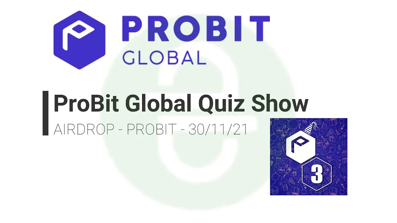 #airdrop - #probit - Quiz - 30/11/21 (Corre e desenrola facil)