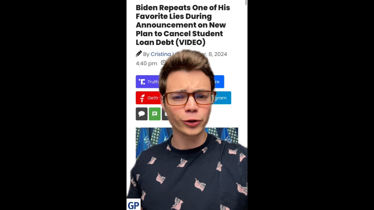 Victor Reacts: After Destroying Our Futures, Biden Tries to Bribe Young People to Vote for Him.