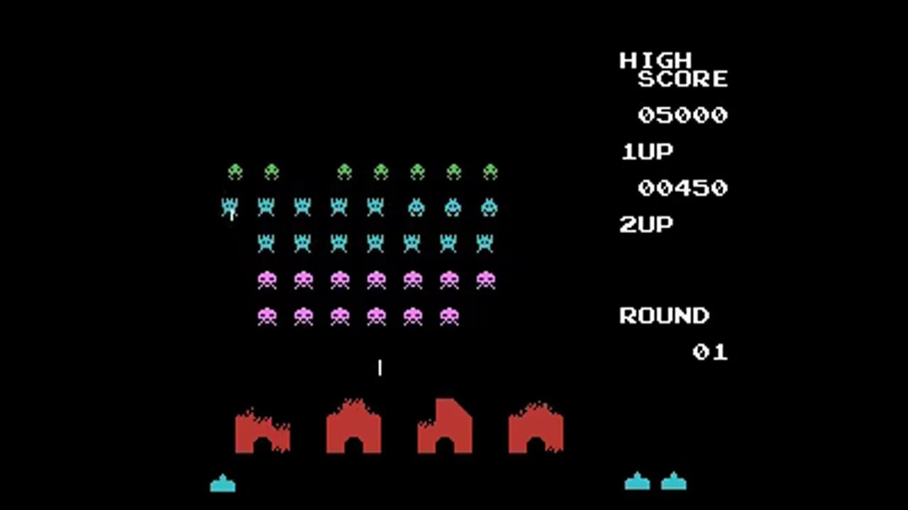 Trying out Space Invaders on Project Nested (1.4.2) w/ SNES9X