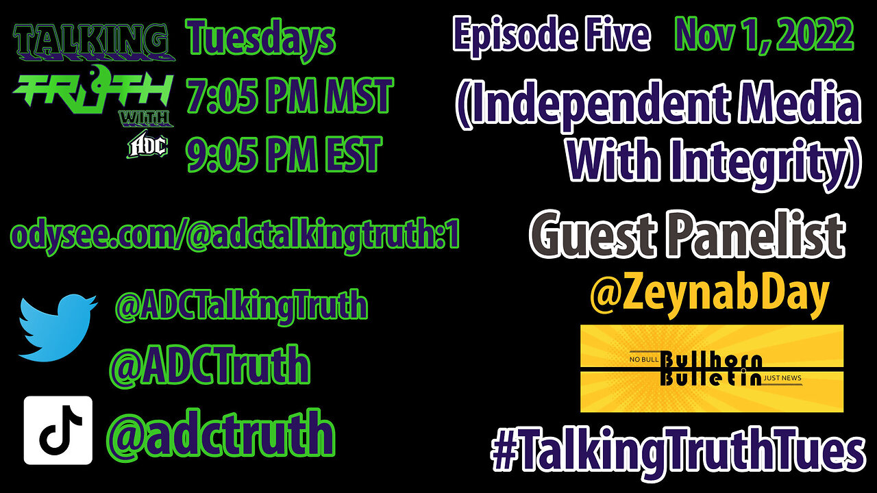 Episode Five (Independent Media with Integrity) One on One with @ZeynabDay