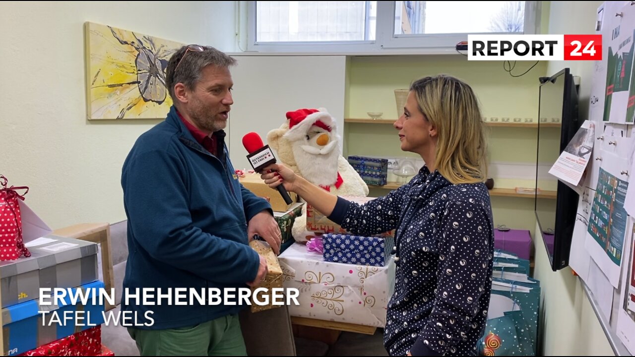 Weihnachtspackerl-Lieferung an die Tafel Wels