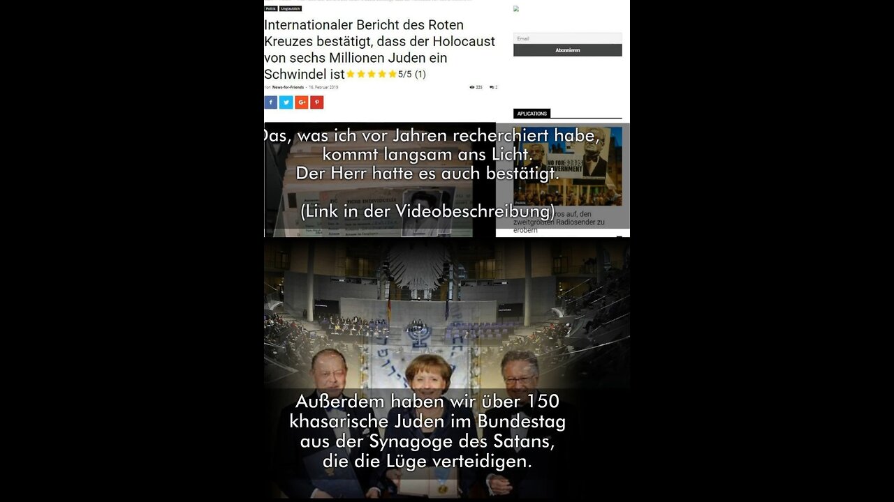 ZIONISTEN = SATANISTEN > Laut Rotem Kreuz seien keine 6 Millionen, sondern 270.000 umgekommen