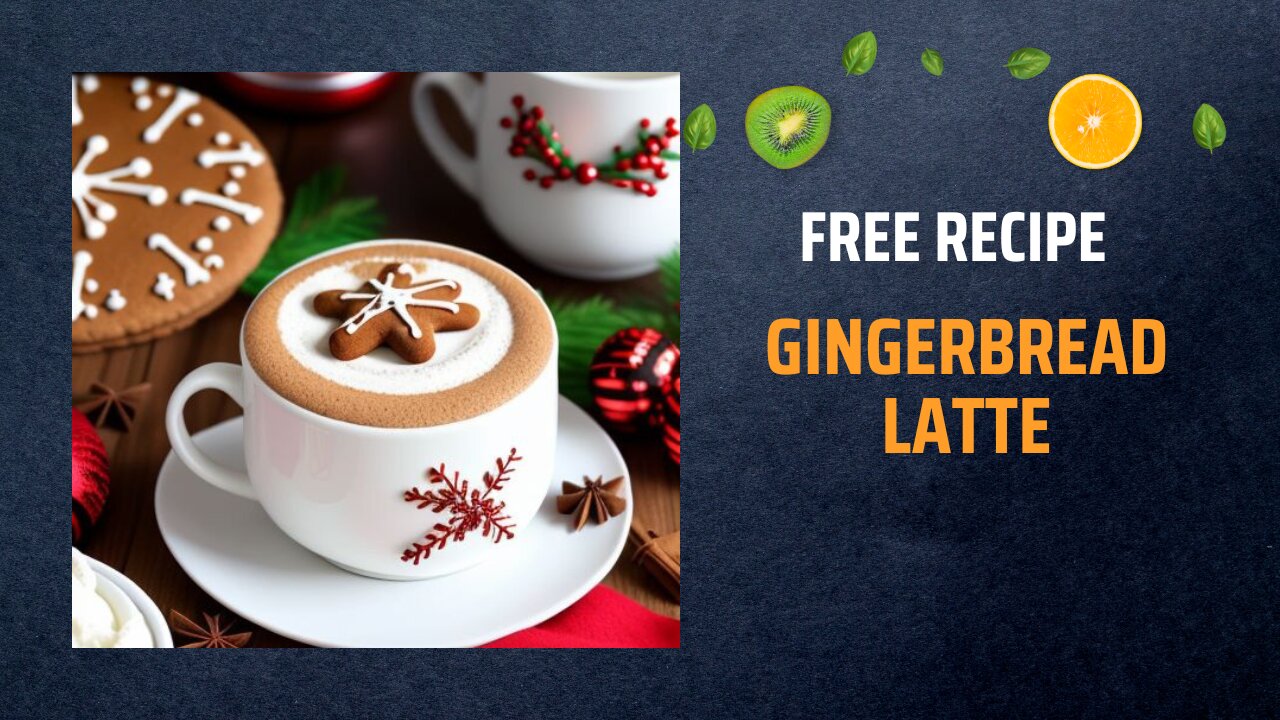 Free Gingerbread Latte Recipe ☕🍪🎄