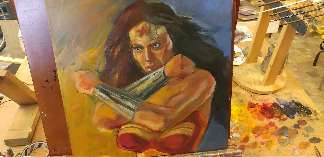 The Jinja Ninja Live Art Stream: Wonder Woman