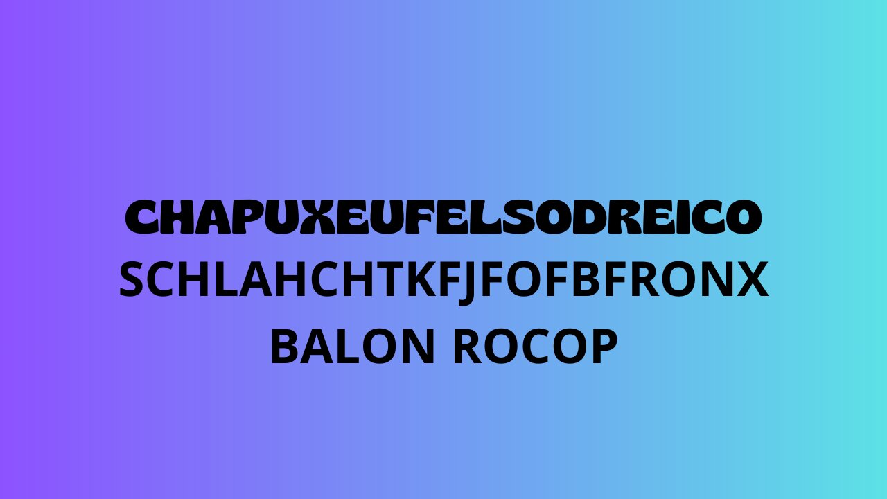 Chapuxeufelsodreico - Schlahchtkfjfofbfronx Balon Rocop