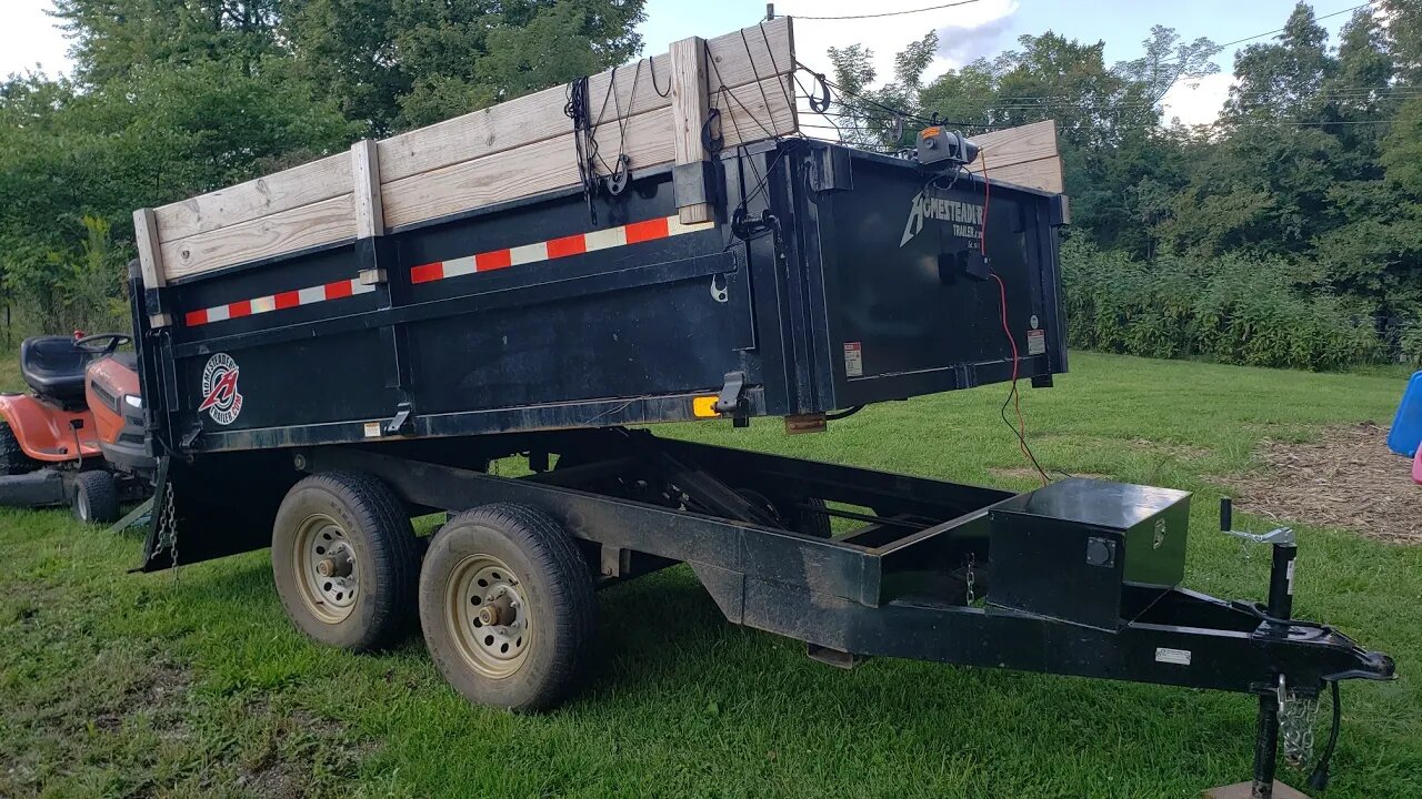 Adding a harbor freight 2500 bad lands winch to my 6x10 homesteader dump trailer