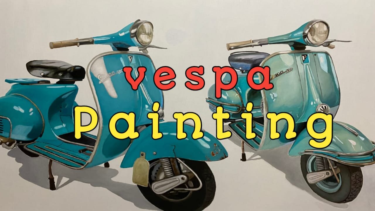 Vespa Painting by. Arya Posa