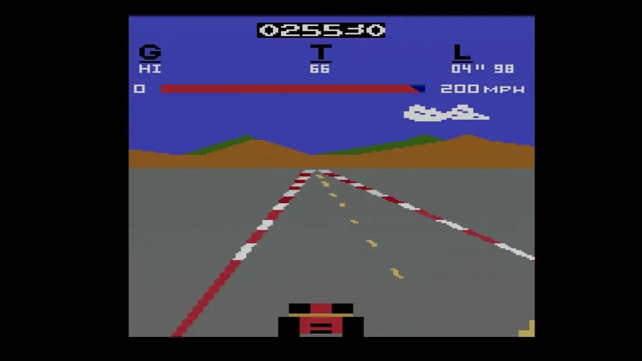 Pole Position - Atari 2600 - 1080p60 - mod 2600RGB - Framemeister