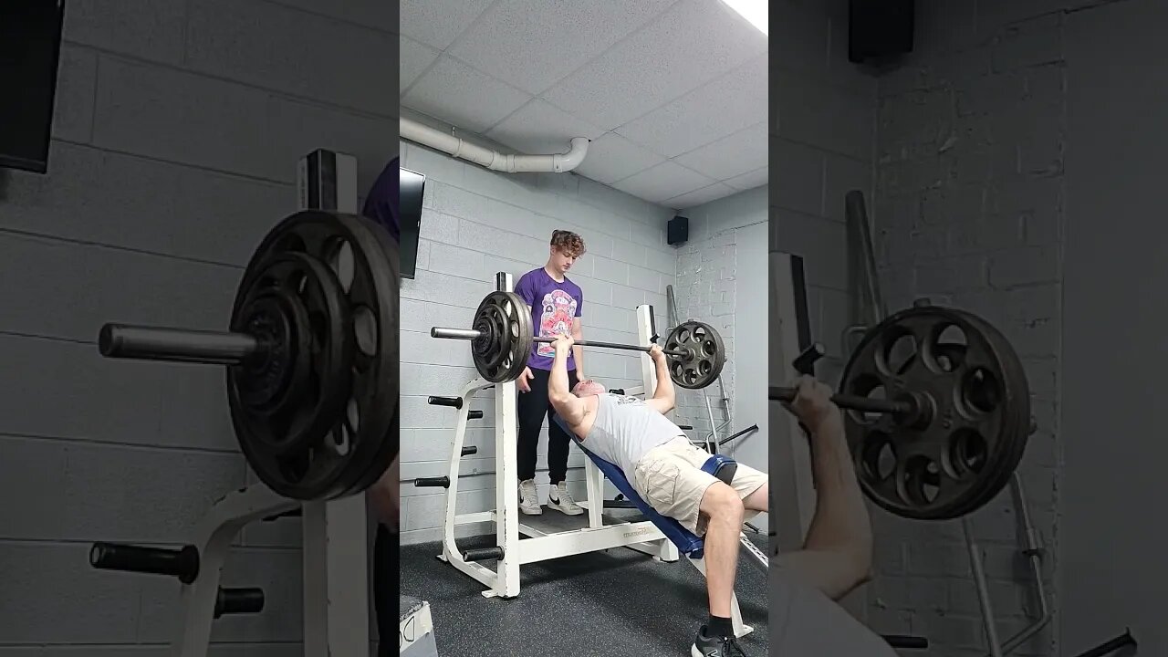 290lbs Incline Bench, Crazy 🤪 old man