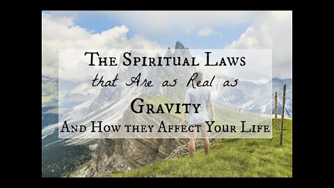Two Important Spiritual Laws by Dr Michael H Yeager