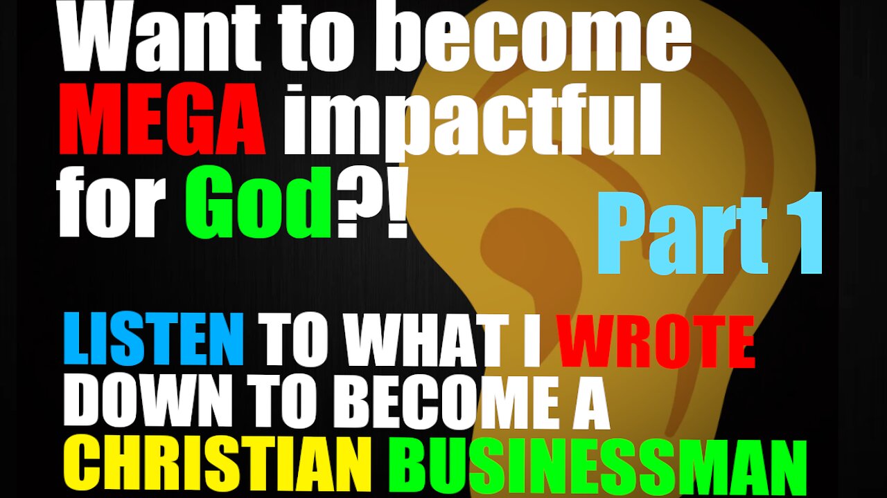 Millions of Dollars for God?! Part 1 of Christian Businessman