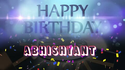 Wish you a very Happy Birthday Abhishyant from Birthday Bash