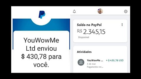 WowApp - Meu Saque de 2.345 Reais