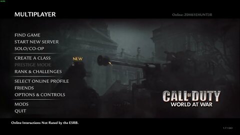 Call of Duty: World at War Multiplayer PC Gameplay From 6/7/2022