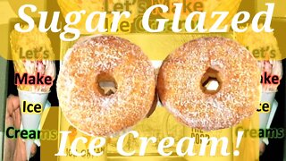 Ice Cream Making Sugar Glazed Doughnuts