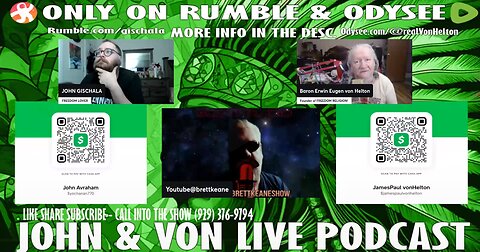 JOHN AND VON LIVE PODCAST 89 EMERGENCY BROADCAST