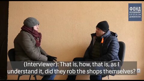 Volnovakha resident says Ukrainian forces did not let people out of basements and robbed stores, people and apartments