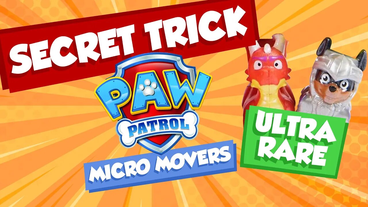 Secret Trick Revealed! Paw Patrol Micro Movers Series 3 - Get Claw and his Dragon from mystery bags!