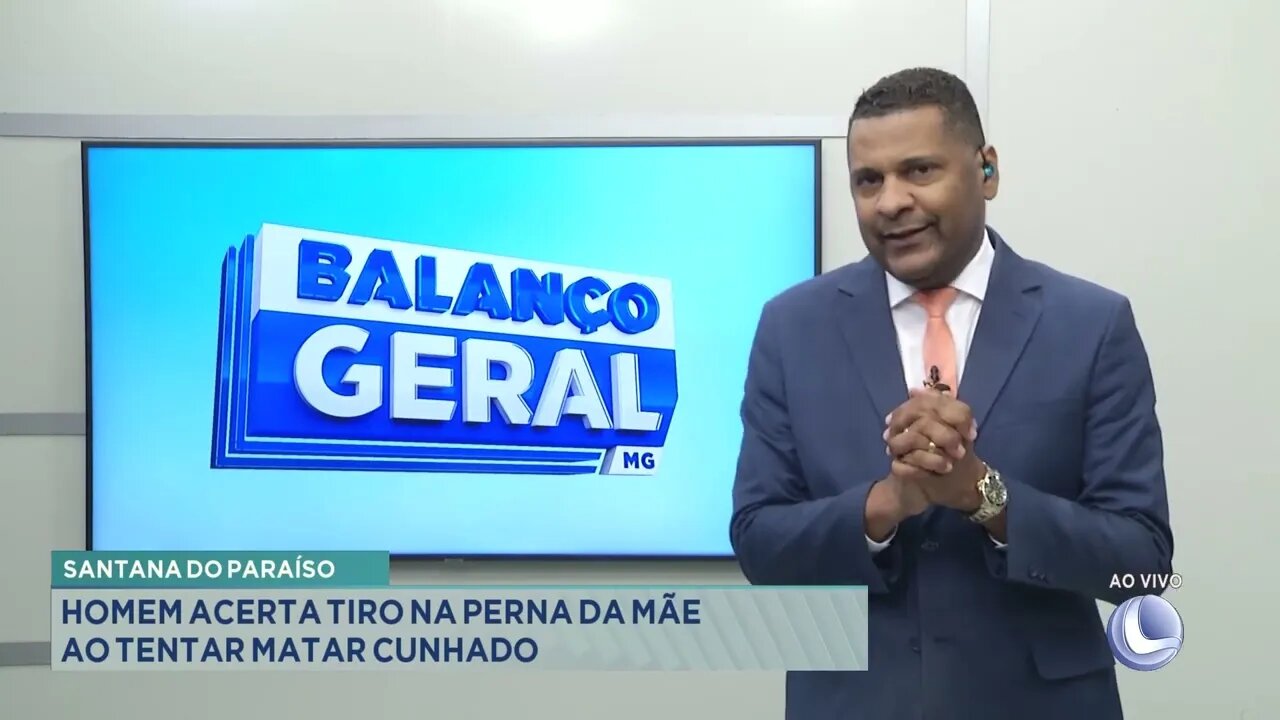 Santana do Paraíso: homem acerta tiro na perna da mãe ao tentar matar cunhado