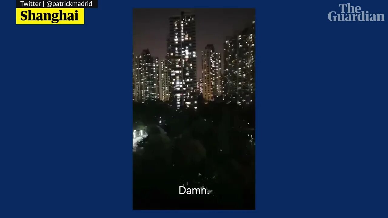 Residents in locked down Shanghai scream from their balconies. THIS IS SPOOKY.