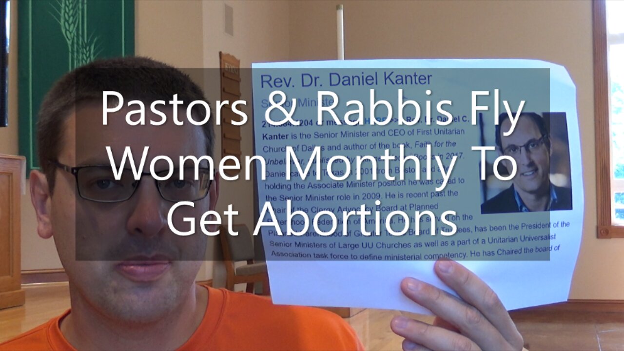 Pastors and Rabbis Fly Women Monthly To Get Abortions