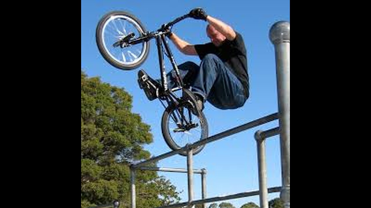 Going as big as I can on BMX!