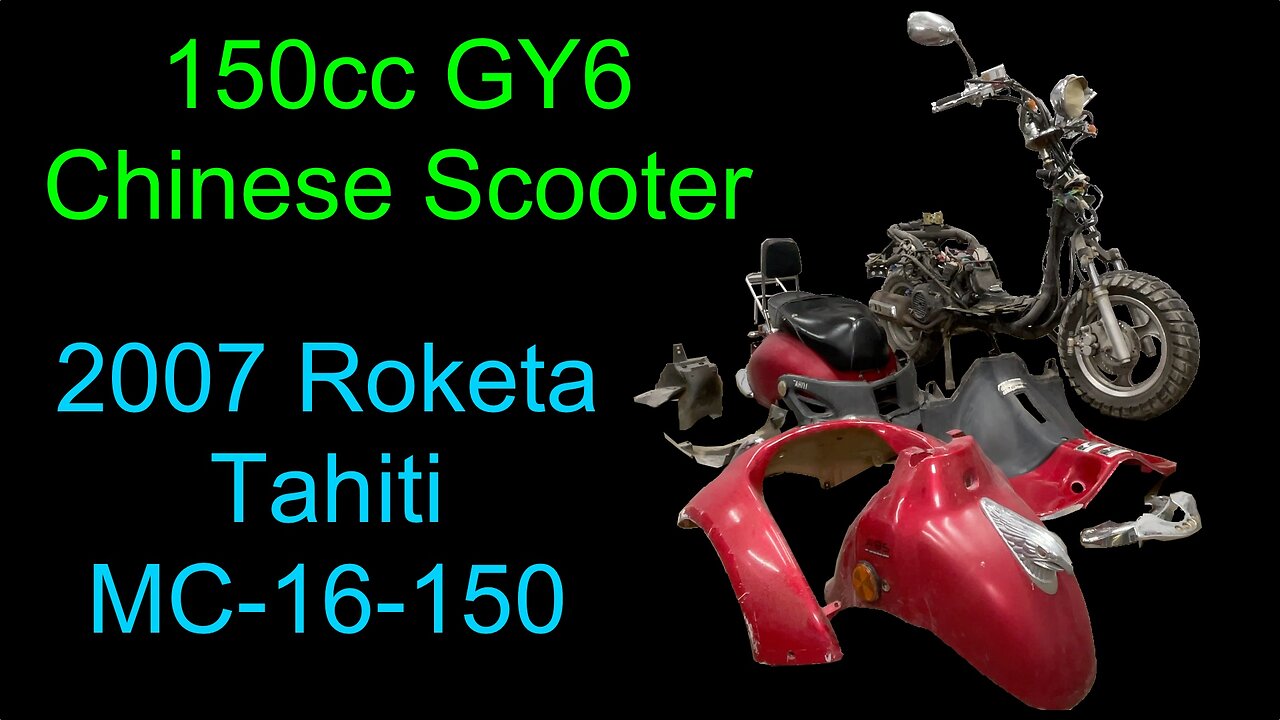 Removing the plastic body fairings on a Roketa 150cc GY6 Chinese scooter