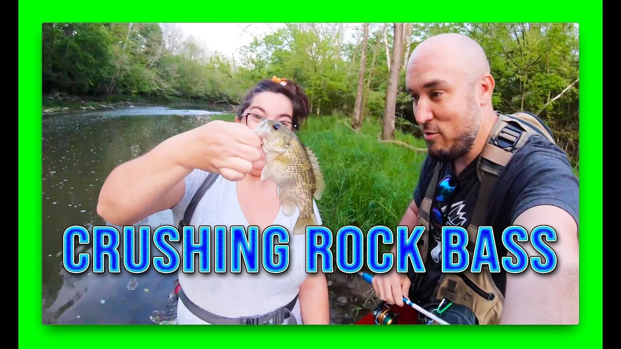 Rock Bass EXPLOSION! small gear... big bite!!!