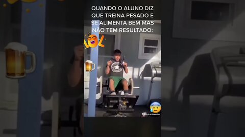 Quando o aluno diz que se alimenta e treina direito mas não vê resultado #shorts #academia #treino