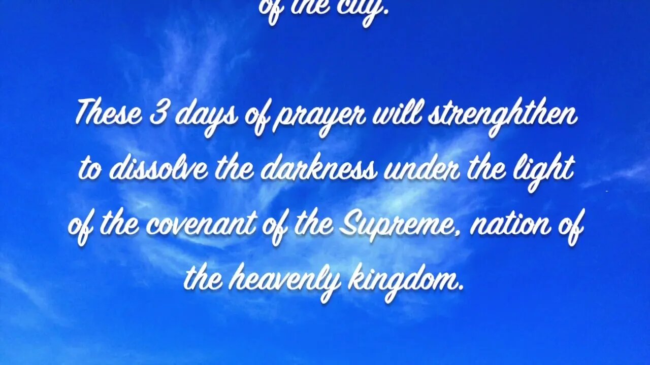 prayer 3 days 2022