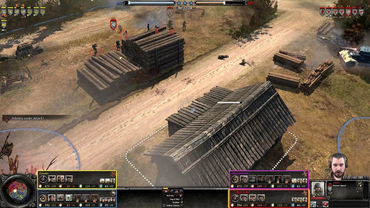 Zyswen Khelben UKF vs WebsterBolek, [Chinese Player] || Company of Heroes 2