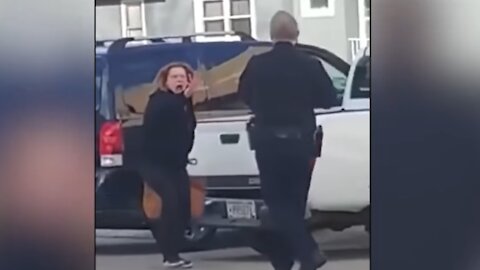 Woman Tries To Use The Force On Police Officer