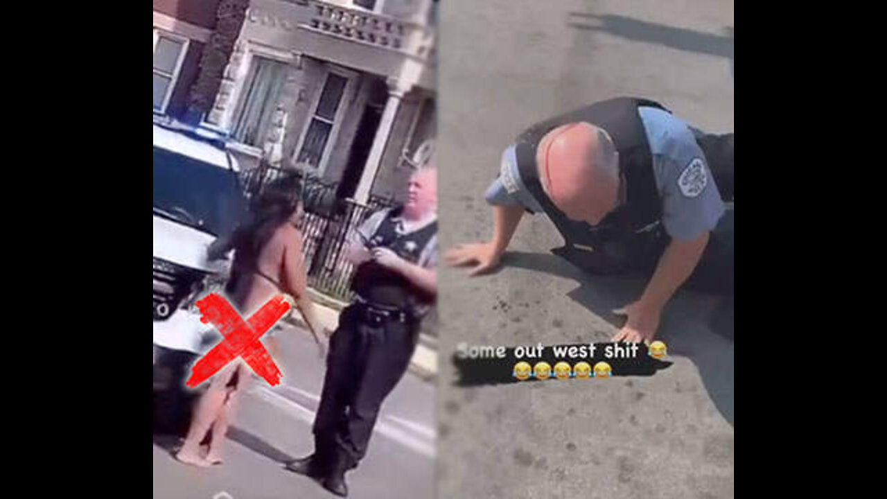 Nekkid Woman Steals Cop Car And Runs Over Cop's Leg While Taking Off In Chicago!