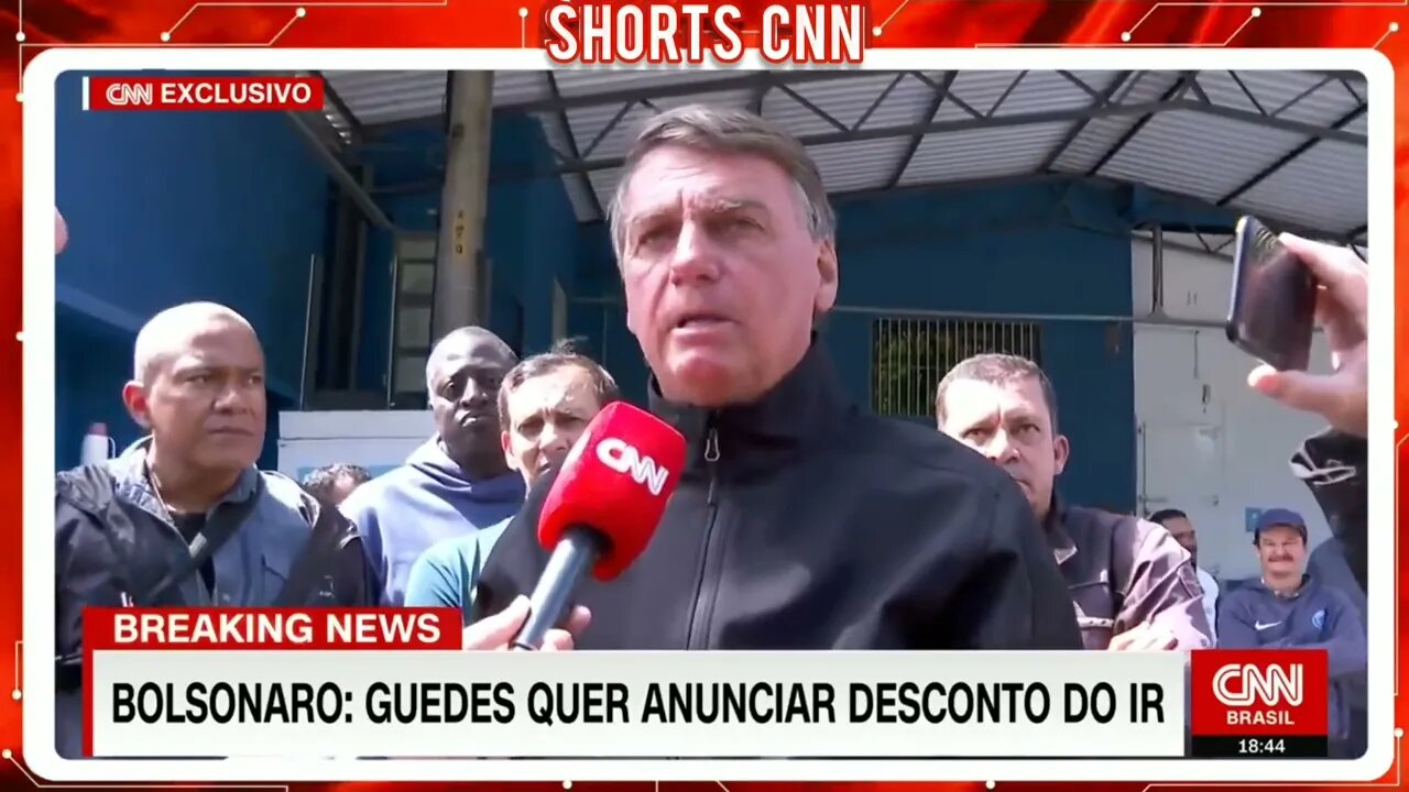 Bolsonaro falou que conversou com Paulo Guedes e quer anunciar desconto no IR. @SHORTS CNN