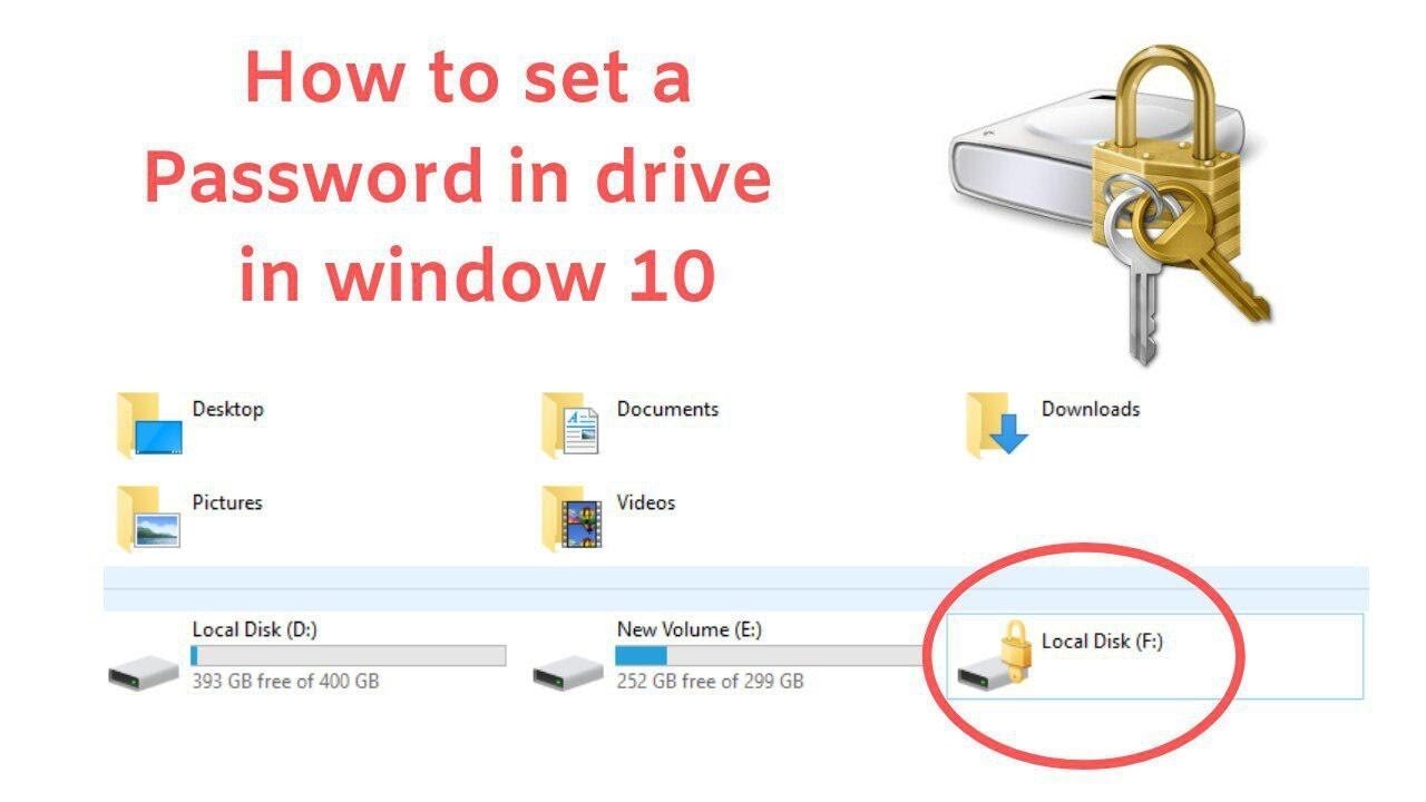 How to Set a Password on Hard disk in Window 10 without any software