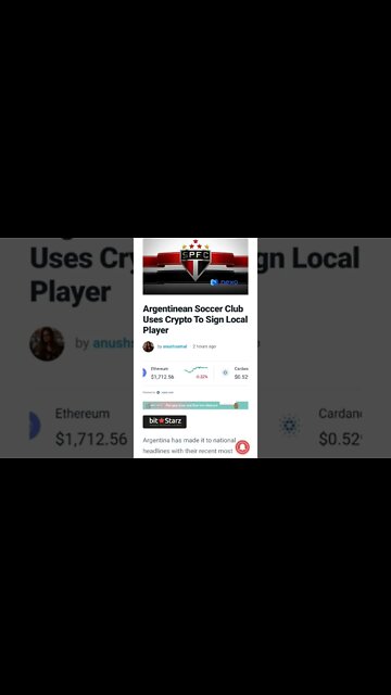 Argentinean Soccer Club Uses Crypto To Sign Local Player #cryptomash @CoinBureau #argentina